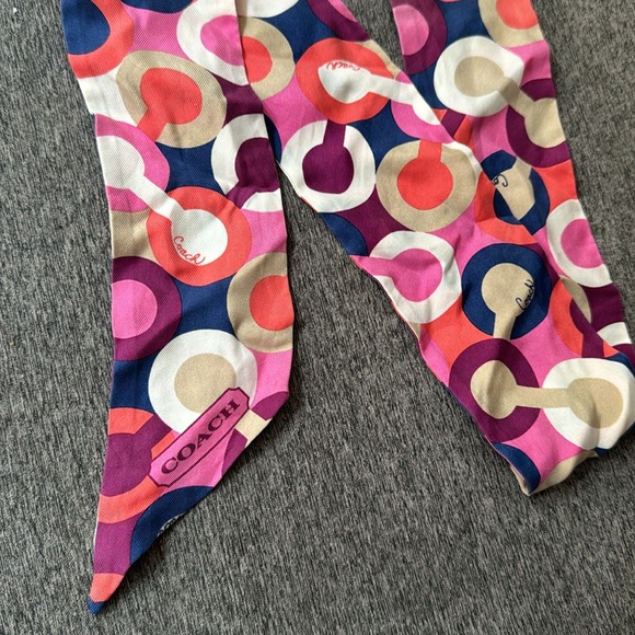 Coach Multicolor Patterned twilly scarf - Picture 2 of 4